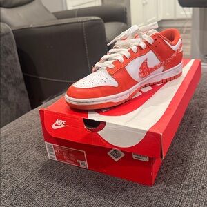 Nike Paisley Orange Dunks
